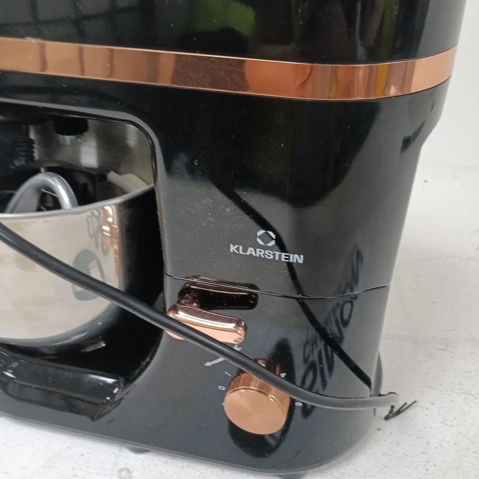 KLARSTEIN STAND MIXER – BLACK WITH COPPER TRIM 