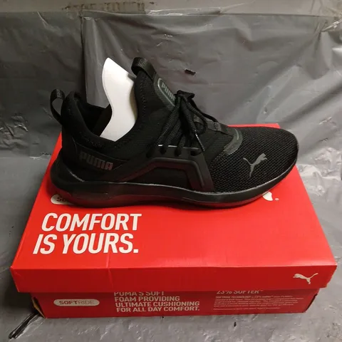 BOXED PAIR OF PUMA SOFTRIDE ENZO 5 TRAINERS - 7.5