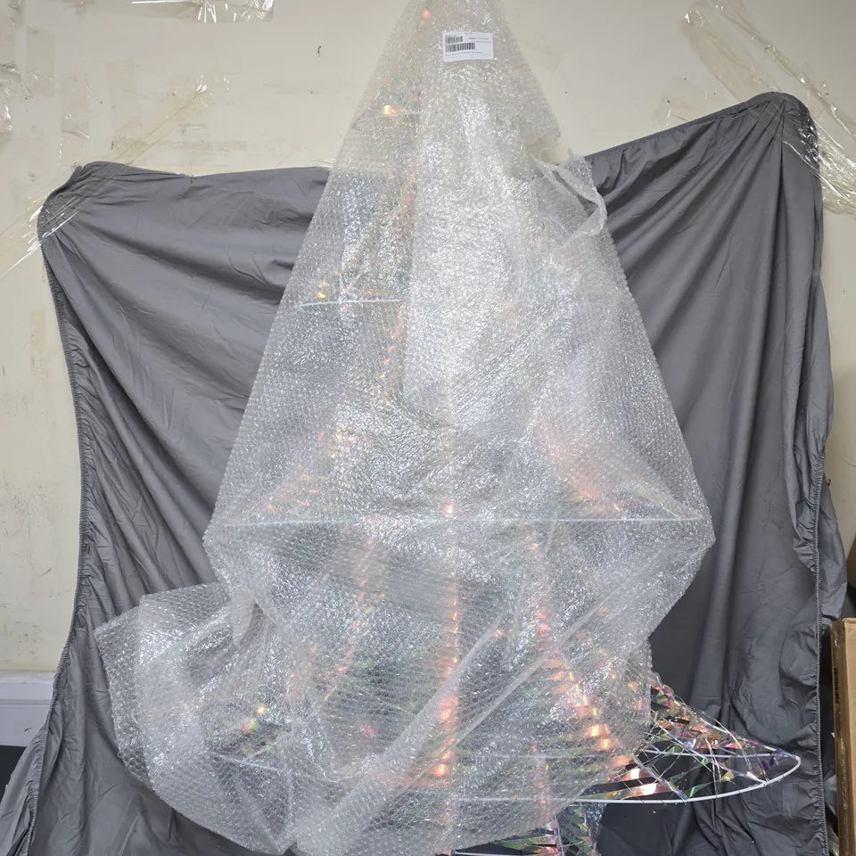 FESTIVE 150/210CM PRE LIT IRIDESCENT STATEMENT TREE - COLLECTION ONLY