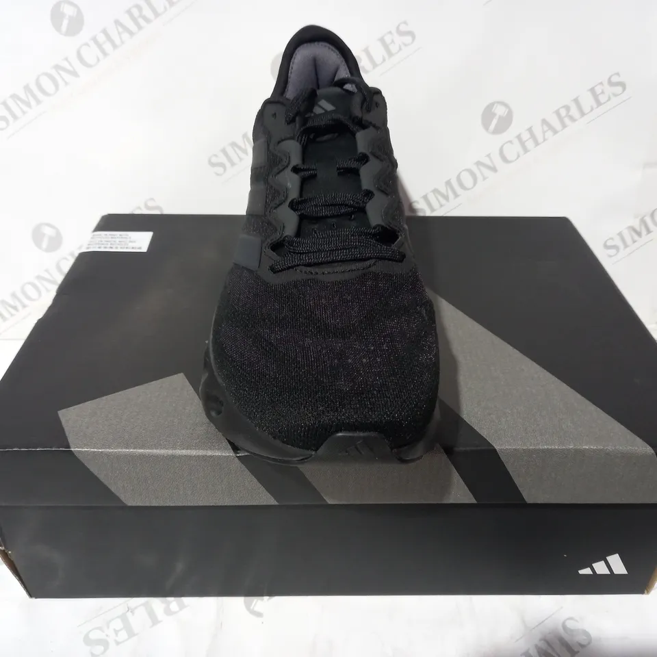BOXED PAIR OF ADIDAS SWITCH FWD SHOES IN BLACK UK SIZE 9.5
