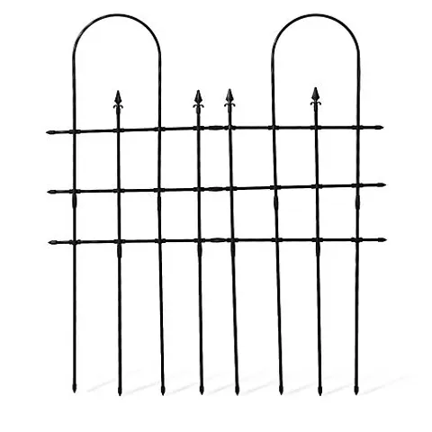 MY GARDEN STORIES GALVANISED STEEL PICKET FENCE PLANT SUPPORT PANELS