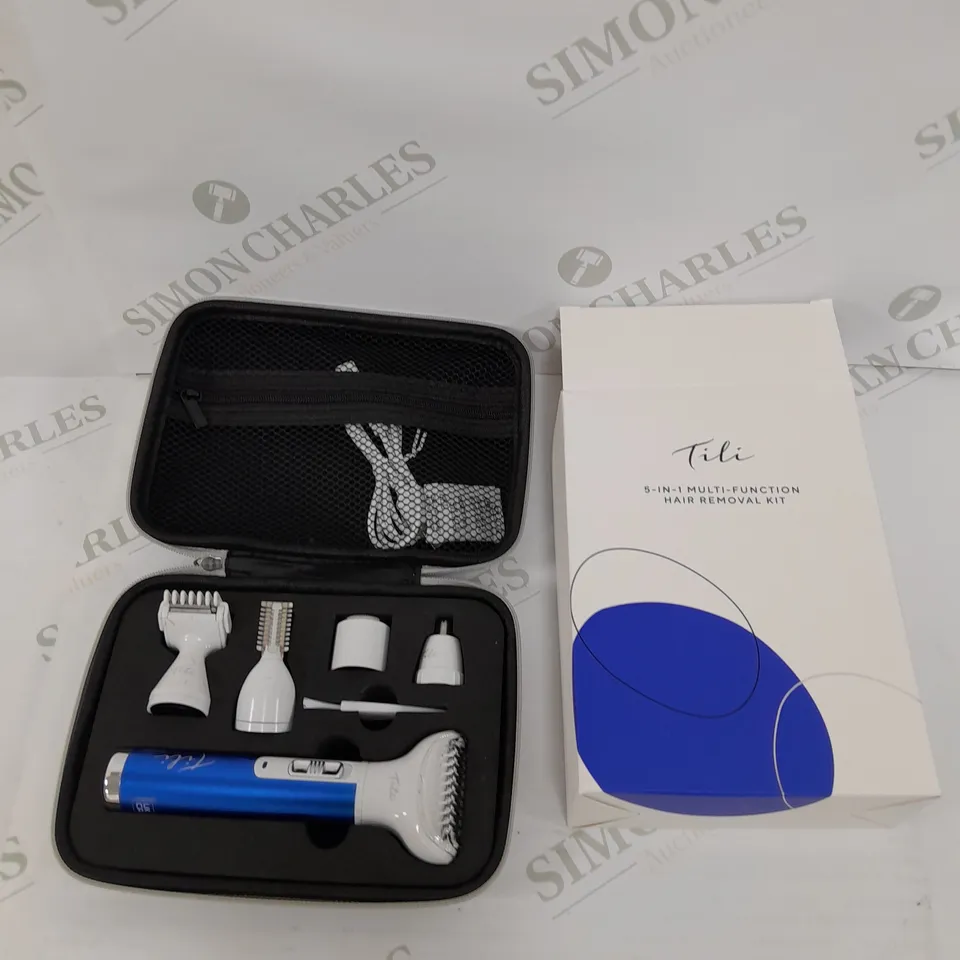 BOXED TILI 5-IN-1 MULTI-FUNCTION HAIR REMOVAL KIT - NAVY