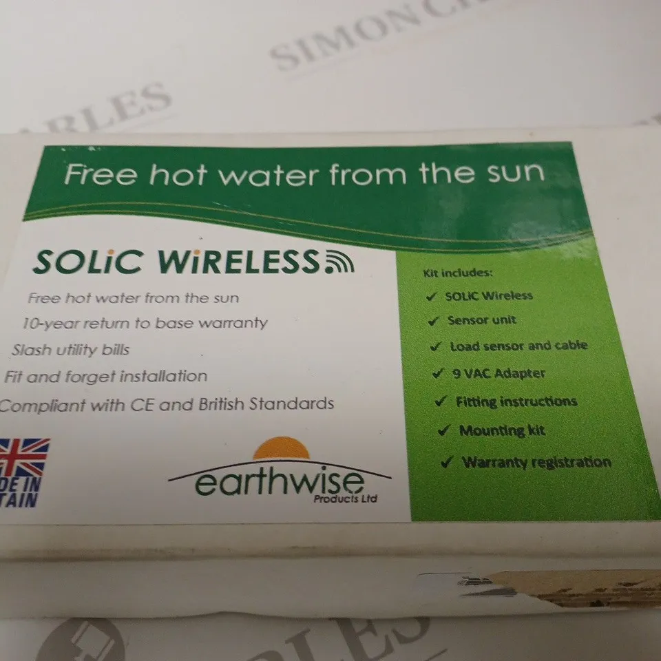 EARTHWISE SOLIC WIRELESS FREE HOT WATER FROM THE SUN