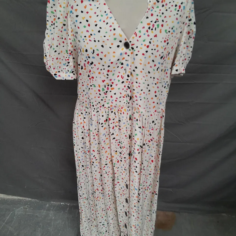 DUSK SCATTERED BUTTON DRESS - 12
