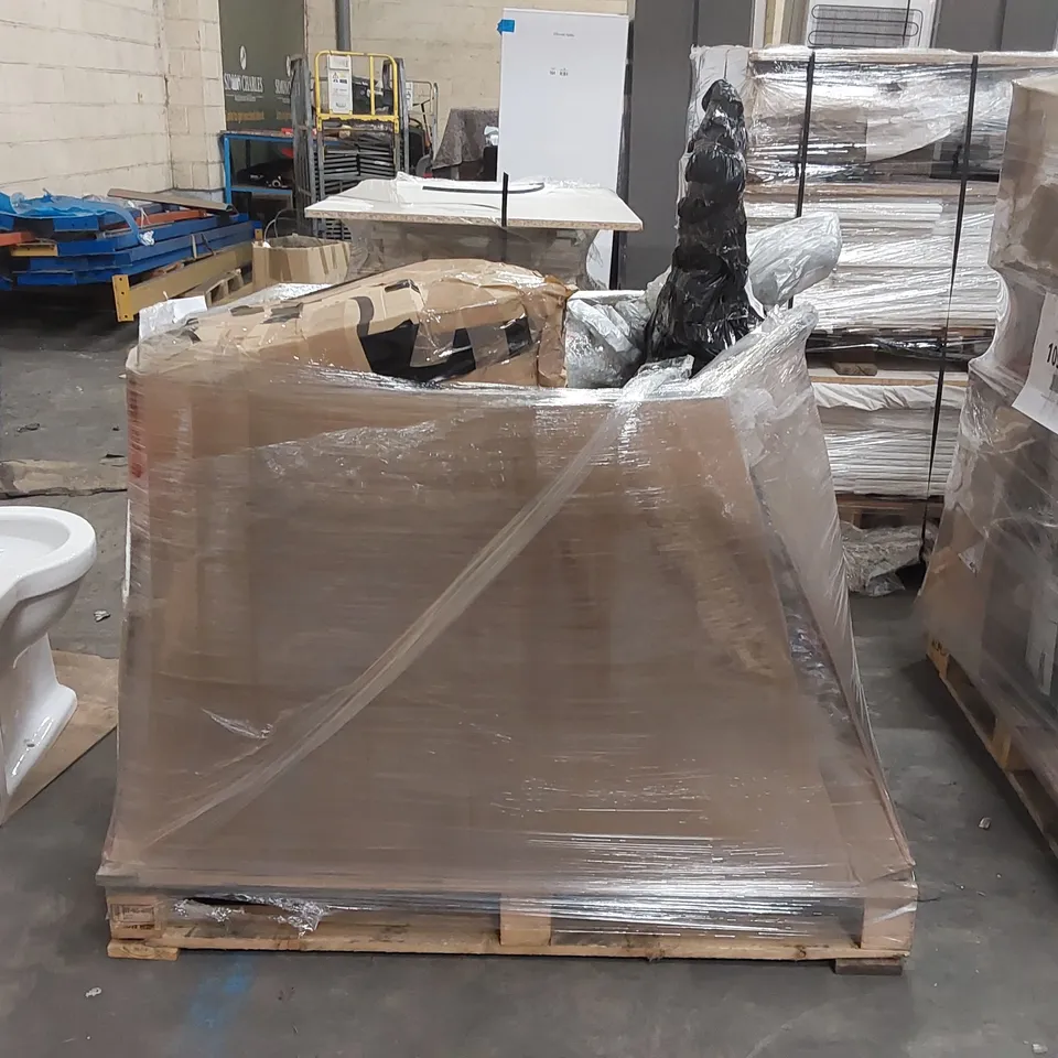 PALLET OF APPROXIMATELY 13 UNPROCESSED RAW RETURN HOUSEHOLD AND ELECTRICAL GOODS TO INCLUDE;