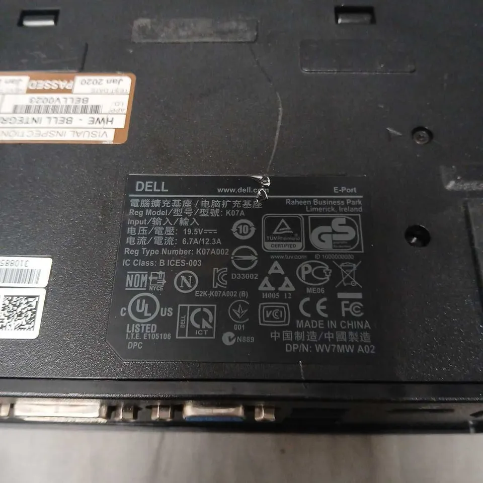 DELL E-PORT DOCKING STATION K07A
