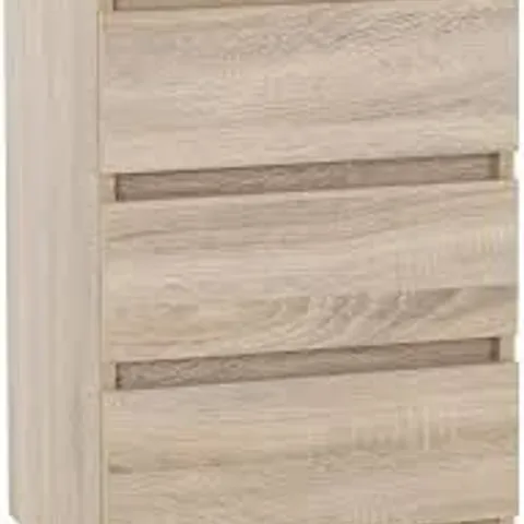 BOXED MALVERN 3 DRAWER BEDSIDE - SONOMA OAK EFFECT (1 BOX)