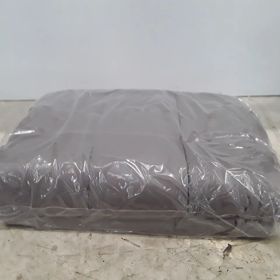 BOXED BRAND NEW ALL SEASONS COTTON TWIN SIZED WEIGHTED BLANKET - DARK GREY 