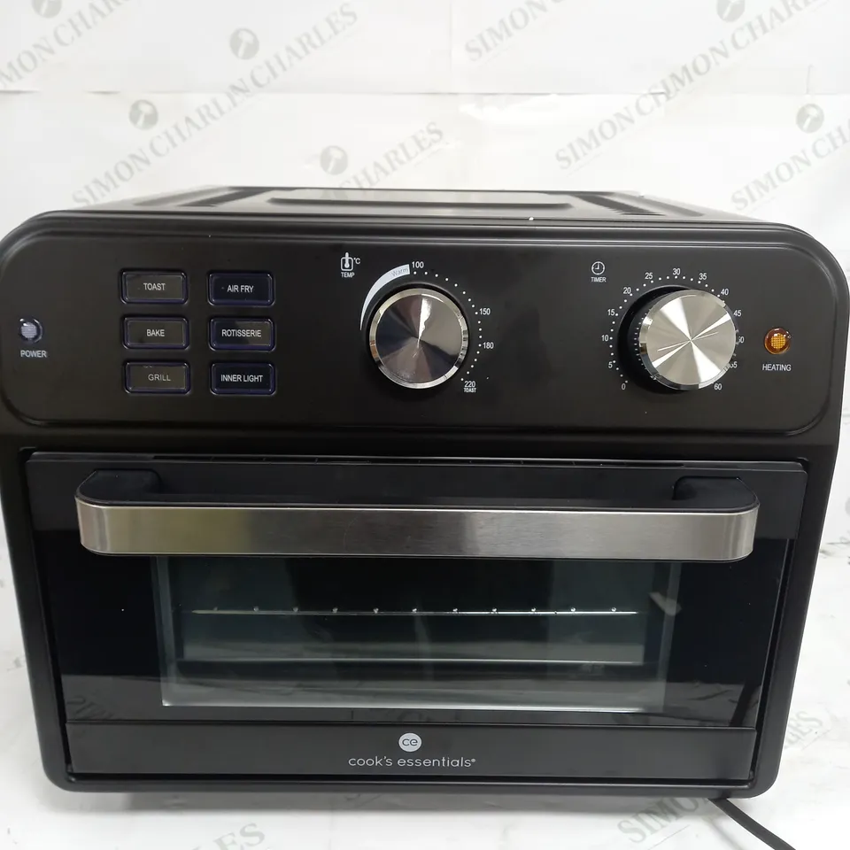 BOXED COOK'S ESSENTIAL 21-LITRE AIRFRYER OVEN IN BLACK