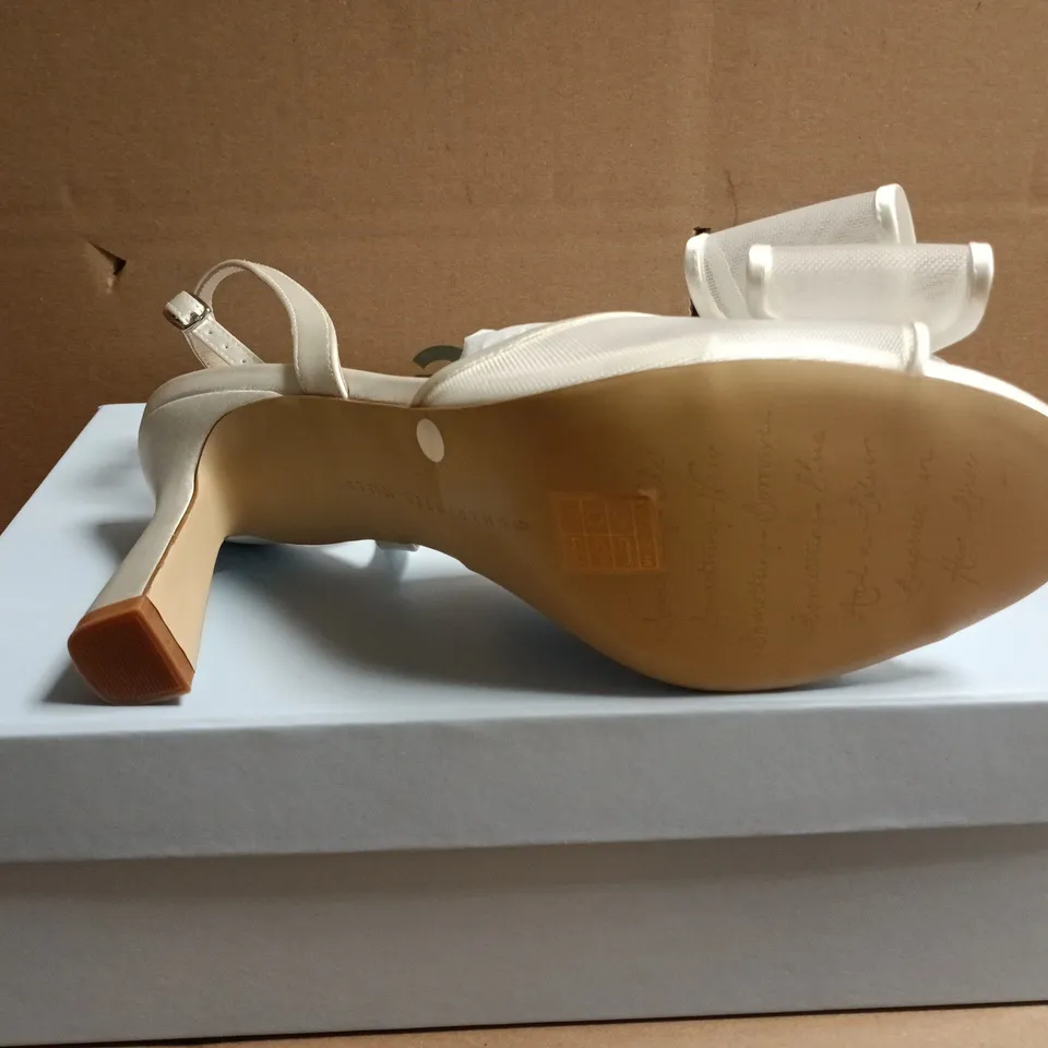 BOXED PAIR OF CHARLOTTE MILLS ANKLE STRAP SHOES - UK SIZE 5