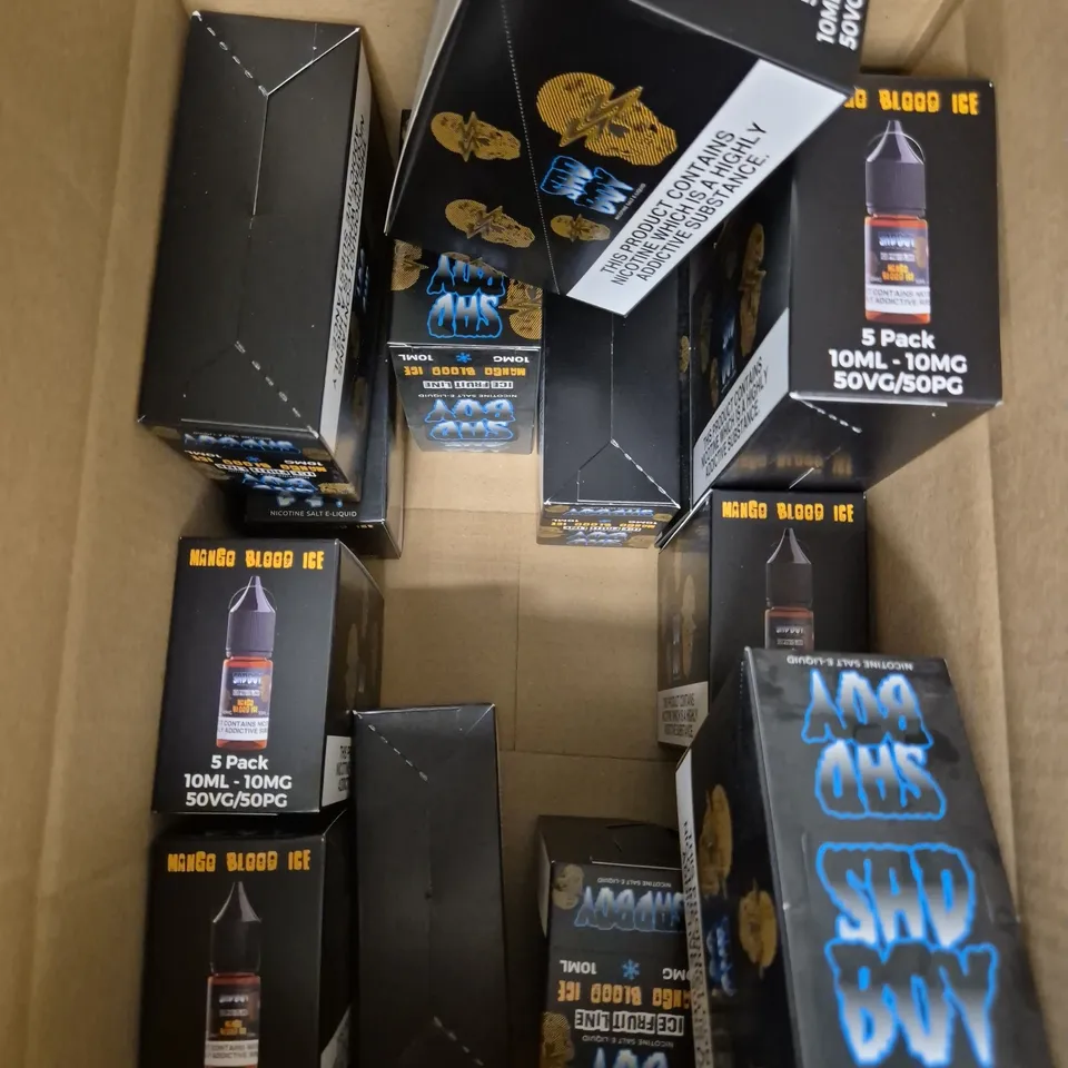 APPROXIMATELY 12 SAD BOY E-LIQUID MULTIPACKS