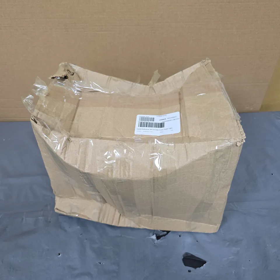 GARDEN REFLECTIONS SET OF 4 SOLAR ACRYLIC FLOWER LIGHTS