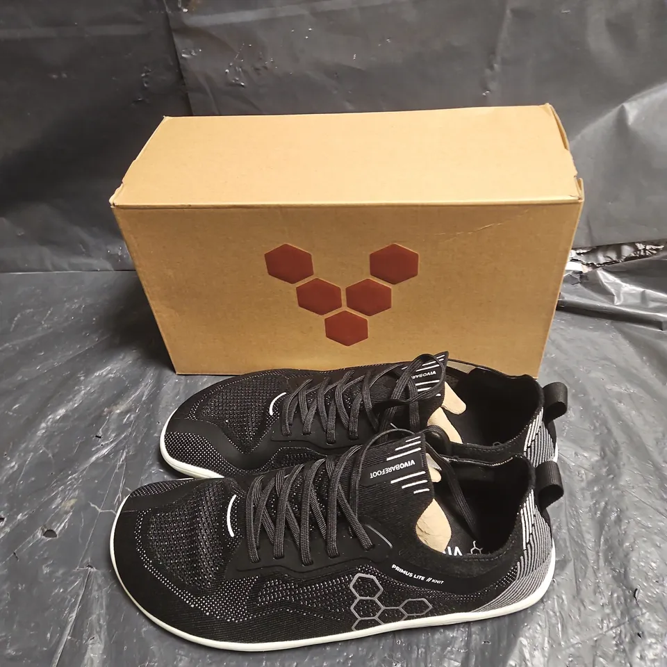 VIVOBAREFOOT PRIMUS LITE KNIT M OBSIDIAN TEXTILE – MEN'S SHOES UK SIZE 9 .