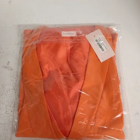 BAGGED PINK BOUTIQUE SUITS ME BLAZER IN ORANGE - SIZE 12