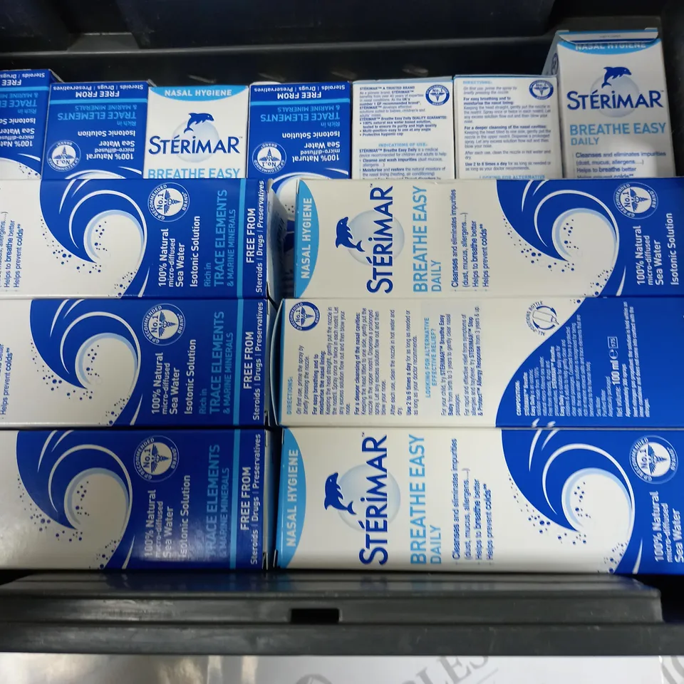 BOX OF APPROX 20 STERIMAR BREATH EASY DAILY NASAL HYGIENE  - COLLECTION ONLY