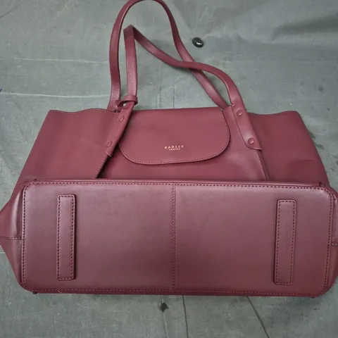 RADLEY LONDON LEATHER TOTE BAG – MAROON