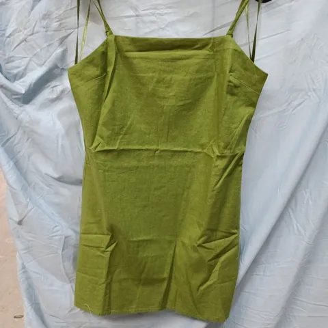 NOBODY'S CHILD PALMA MINI DRESS - GREEN, UK 12 (EU40, USA 8)
