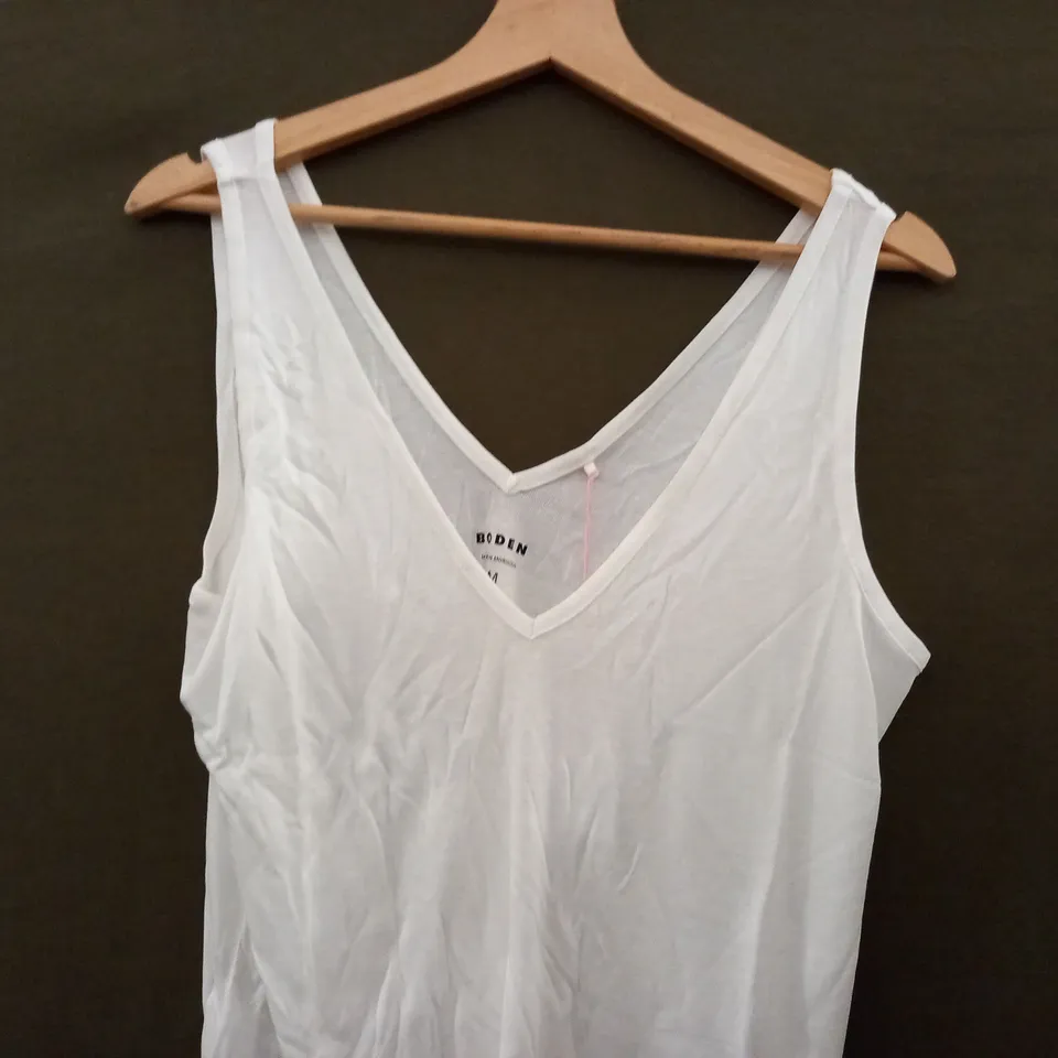 BODEN VEST TOP IN WHITE - MEDIUM