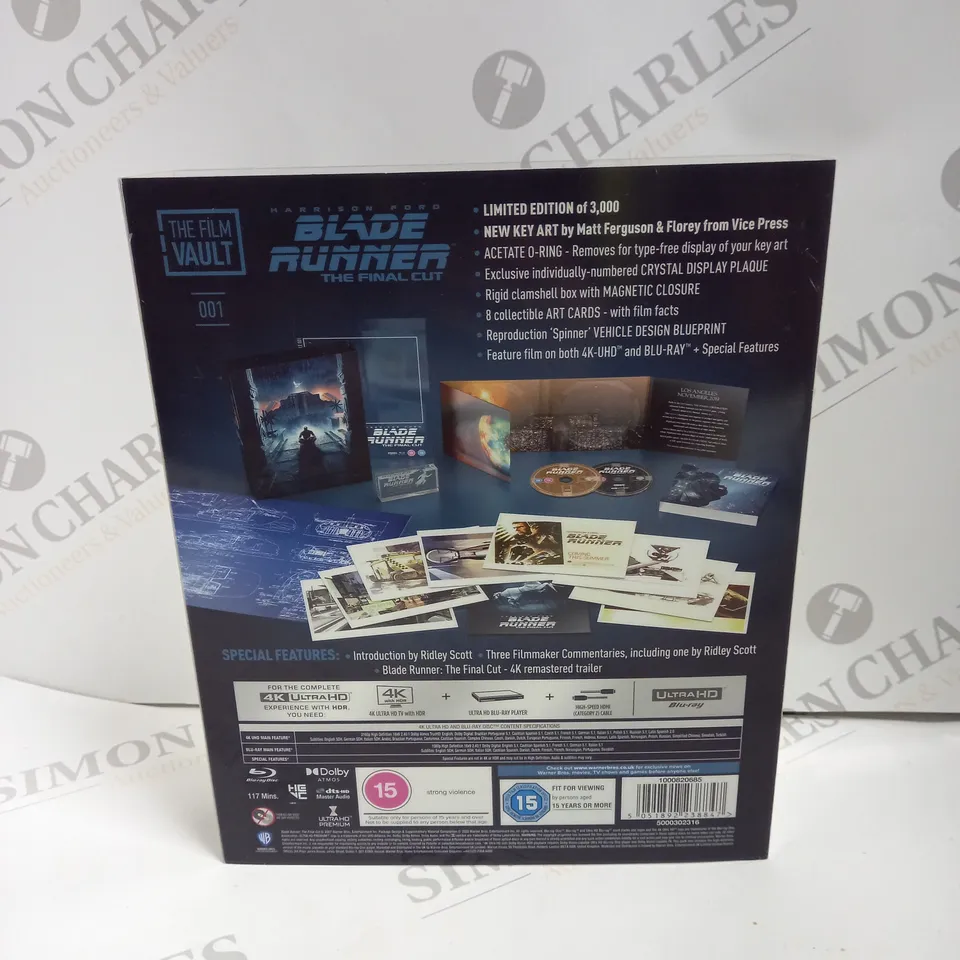 THE FILM VAULT "BLADE RUNNER" THE FINAL CUT DVD LIMITED EDITION SET 