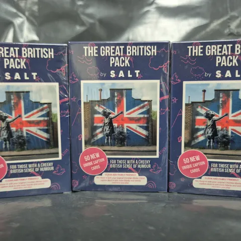 BOX OF APPROXIMATELY 100 SEALED GREAT BRITISH PACKS FOR THE CHRISTIAN MEME GAME