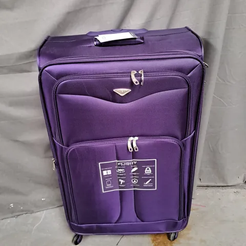 FLIGHT KNIGHT SUITCASE IN PURPLE - COLLECTION ONLY