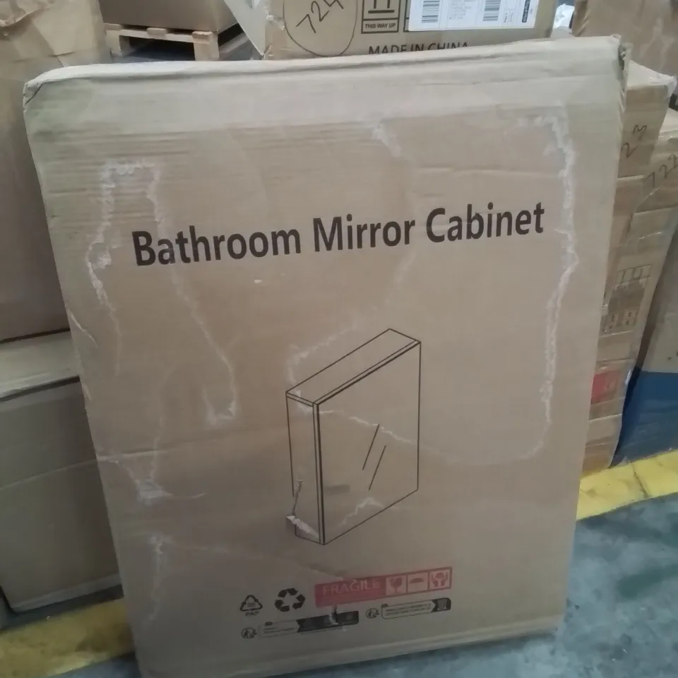 BOXED BATHROOM MIRROR CABINET 