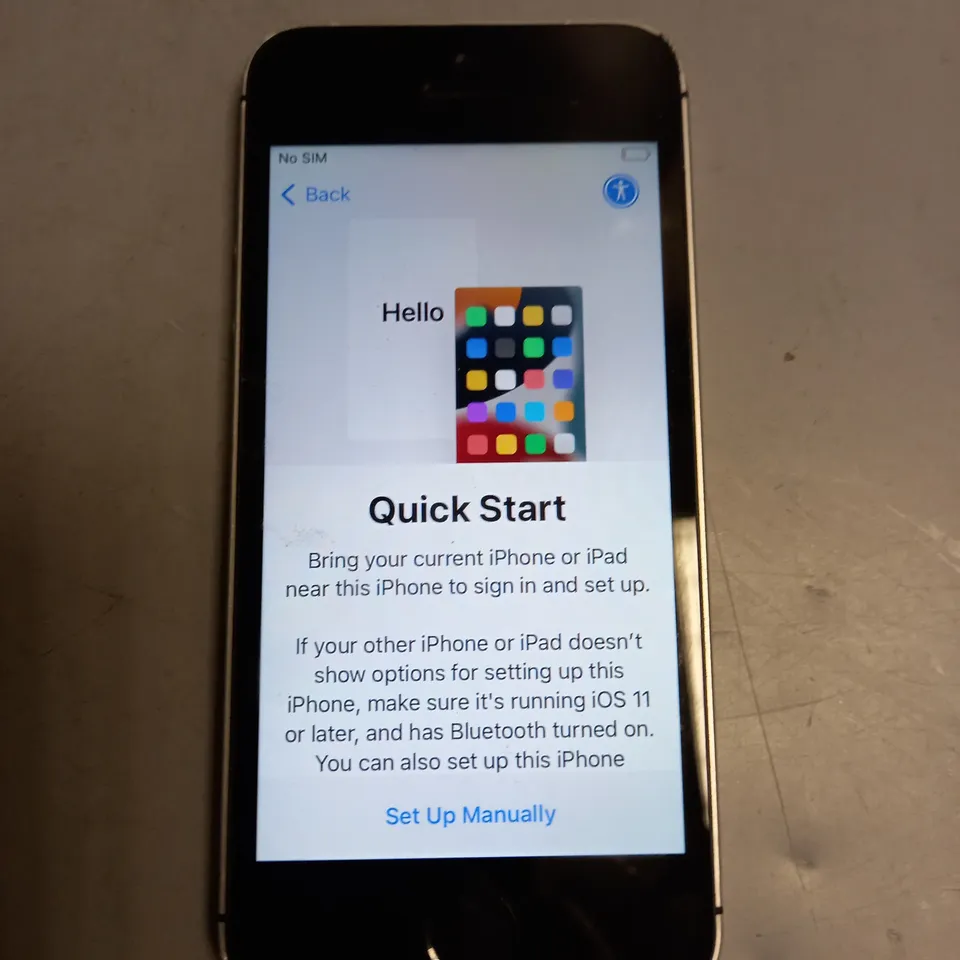 UNBOXED APPLE IPHONE 5SE GREY