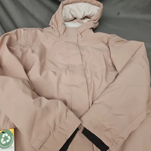 REGATTA GREAT OUTDOORS ISOTEX STRETCH JACKET - WOMEN'S, UK 16, BEIGE/PINK