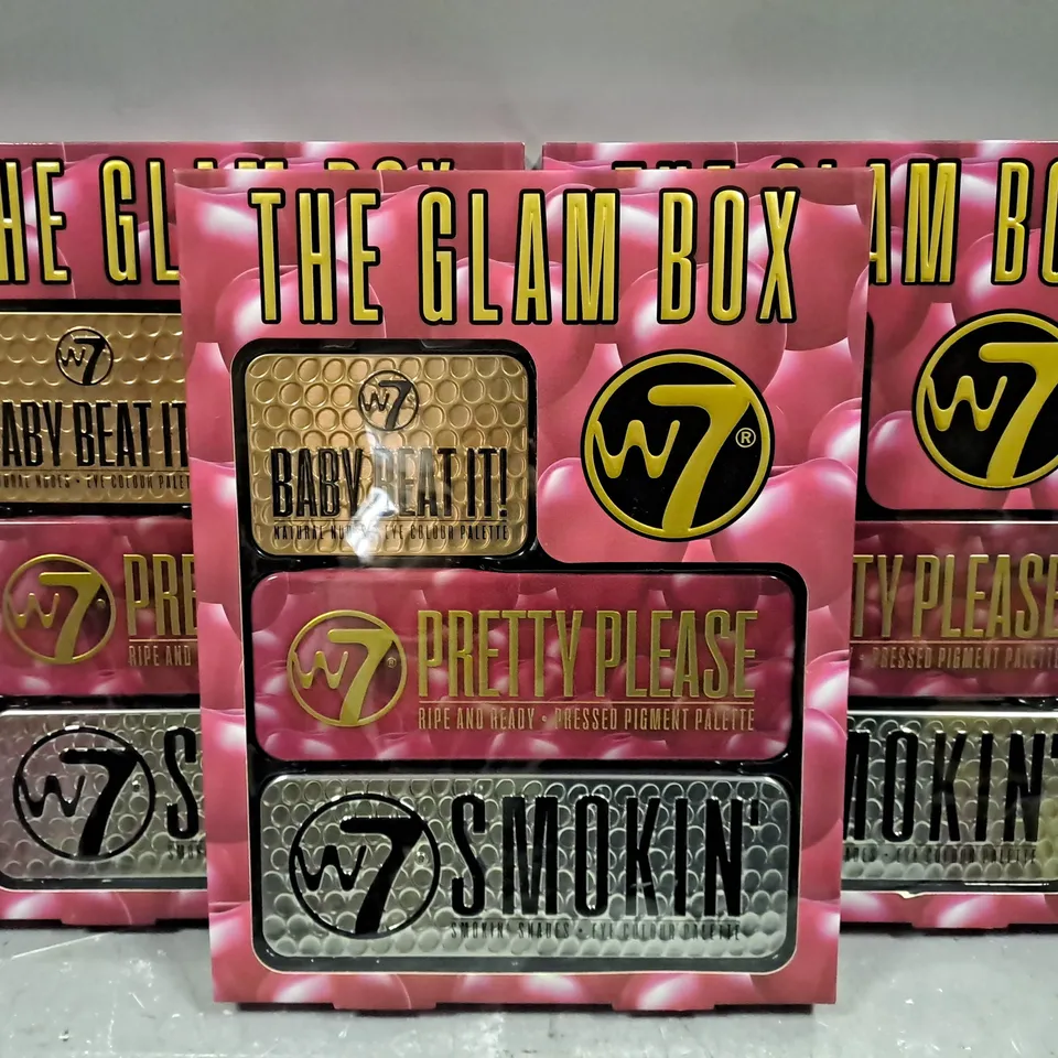 4 X W7 COSMETICS THE GLAM BOX GIFT SETS 