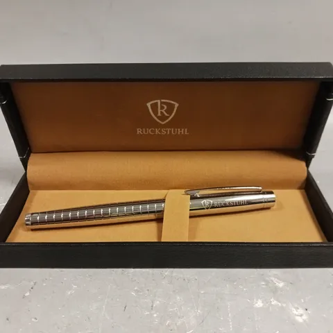 RUCKSTUHL STAINLESS STEEL LUXURY PEN IN GIFT BOX