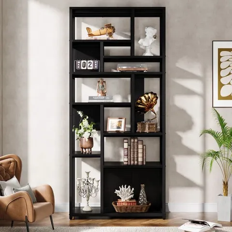 BOXED LATTITUDE RUN BOOKSHELF WITH STORAGE SHELF 180cm, INDUSTRIAL 8-TIER (1 BOX)