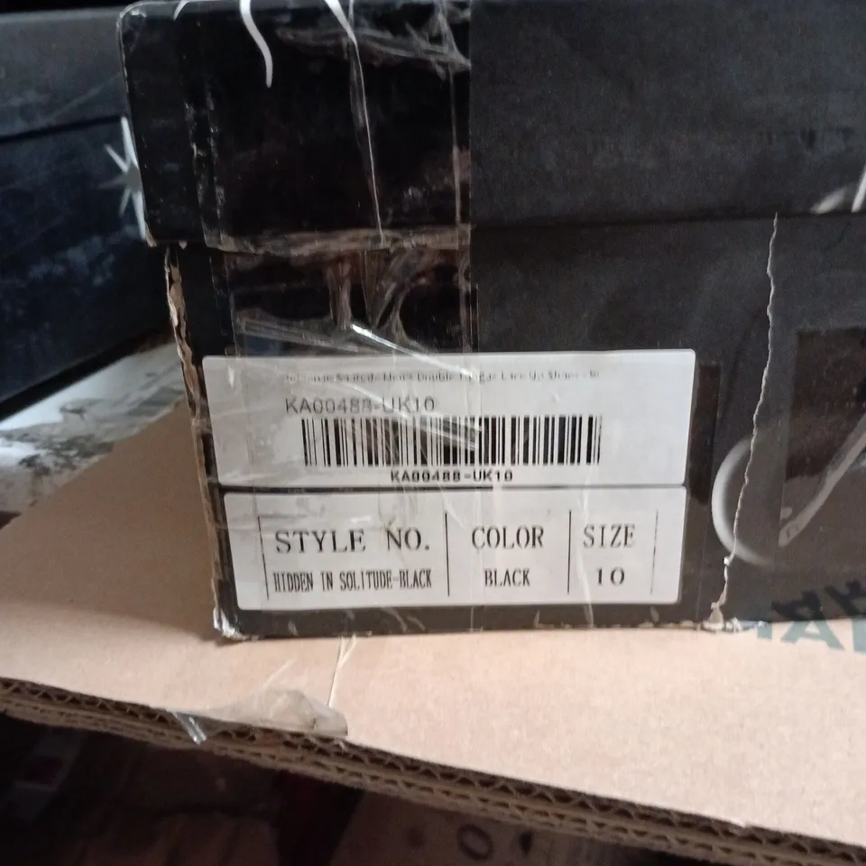 KOI BLACK LEATHER LOAFERS UK 10