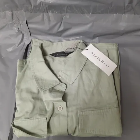 PIXIEGIRL PETITE UTILITY DRESS KHAKI - 14