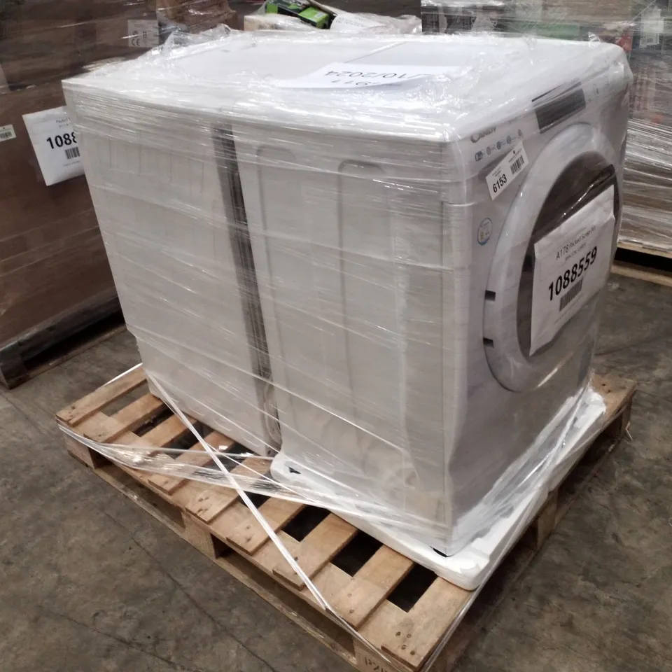 CANDY SMART PRO FREESTANDING WASHER DRYER WHITE AND SHARP HEAT PUMP TUMBLE DRYER 8KG WHITE - UNPROCESSED RAW RETURNS