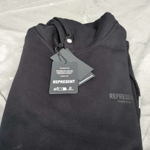 REPRESENT BLACK HOODIE SIZE XL