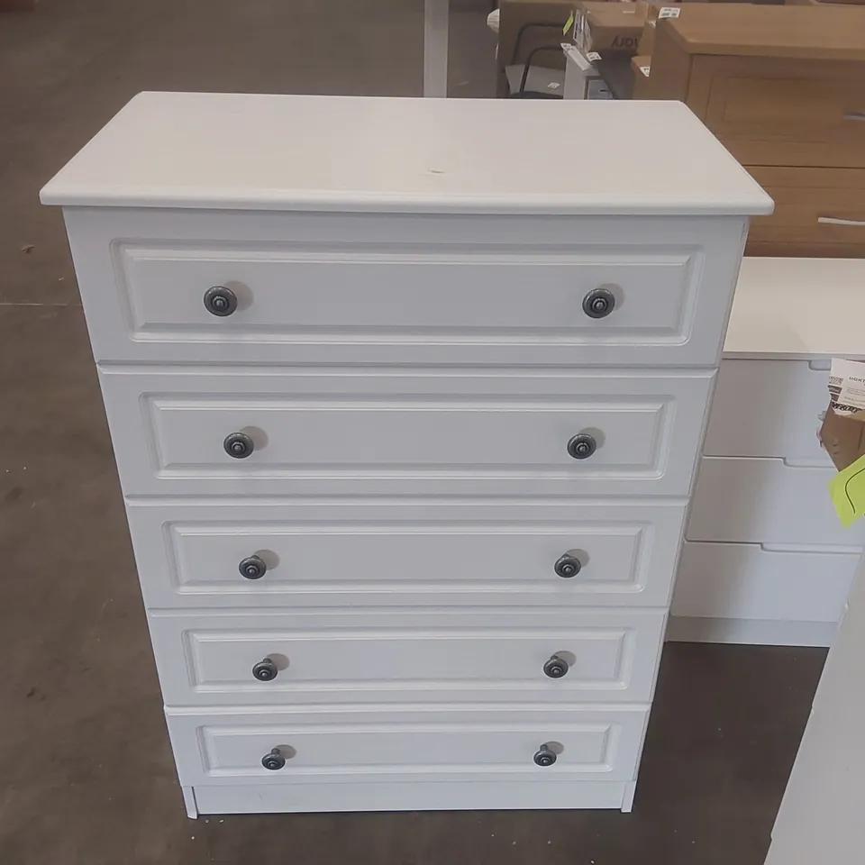 DESIGNER 5-DRAWER WOODEN CABINET