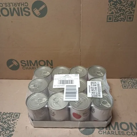 BIONA ORGANIC CHOPPED TOMATOES – 12 X 400G CANS (BEST BEFORE 29 FEBRUARY 2028)