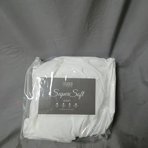 COZEE HOME SUPERSOFT SHEET SET – WHITE