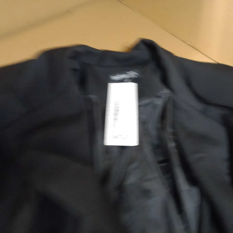 BOOHOOBLACK TALL CINCHED WAIST BLAZER DRESS - SIZE TALL/16
