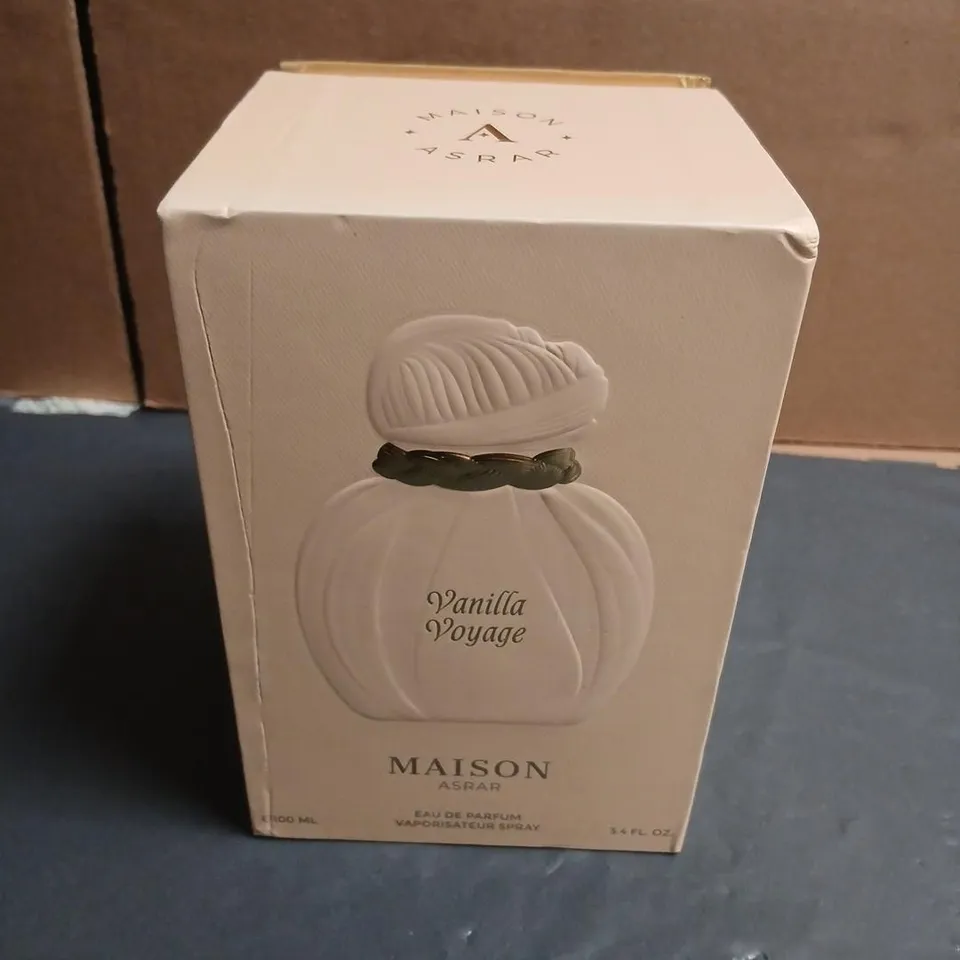 BOXED MAISON ASRAR VANILLA VOYAGE EAU DE PARFUM 100ML