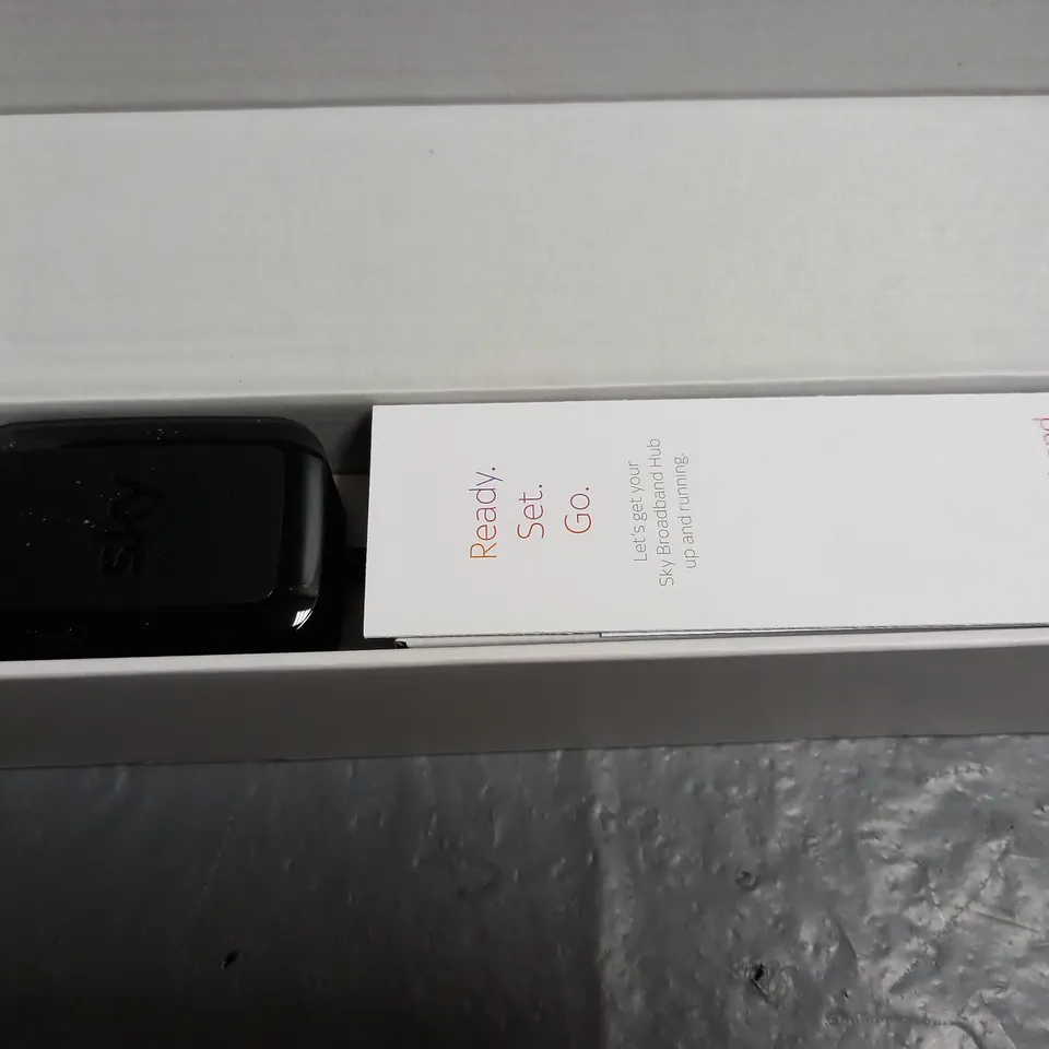 BOXED AND SEALED SKY BROADBAND HUB AND ACCESSORIES