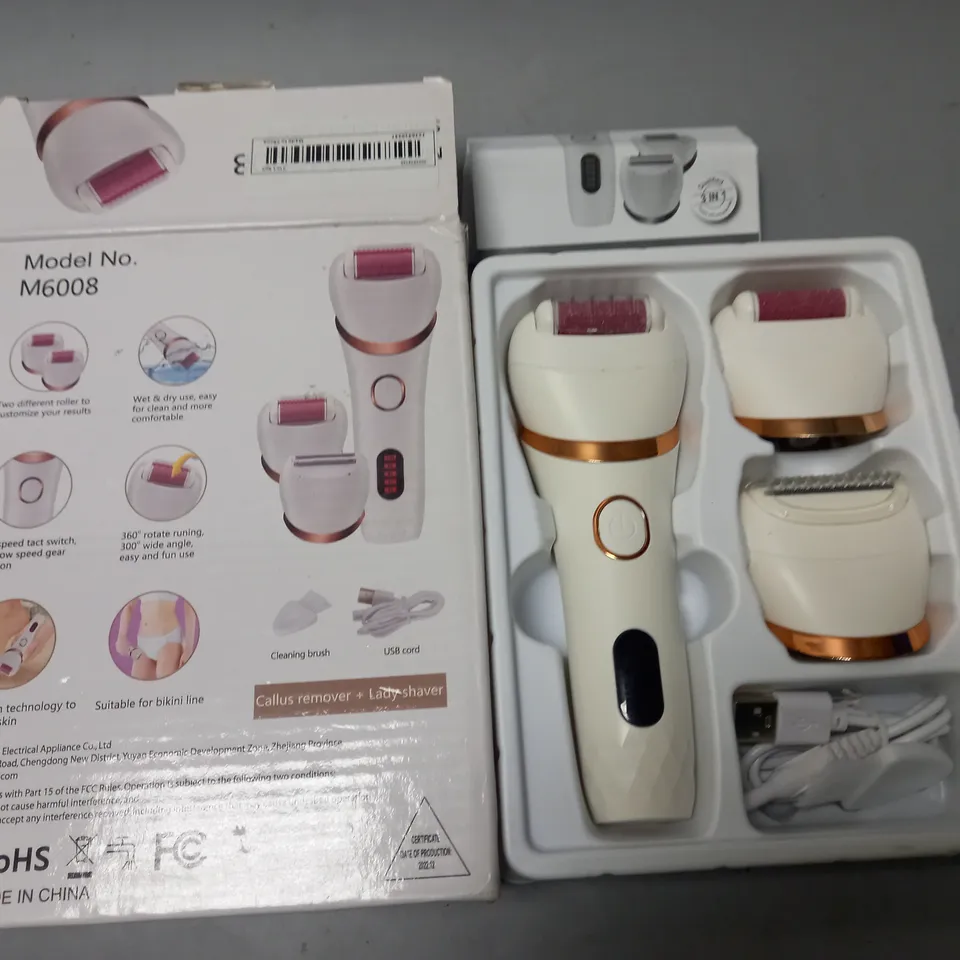 BOXED RECHARGABLE CALLUS REMOVER