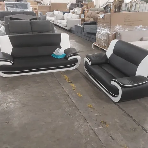 QUALITY DESIGNER HARTLE 2 - PIECE FAUX LEATHER LIVING ROOM SET