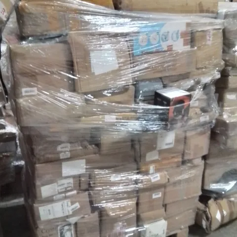 PALLET OF ASSORTED HOUSEHOLD GOODS AND PRODUCTS TO INCLUDE;PILLOW,POWER TOOL BATTERY,DESKTOP DEHUMIDIFIER