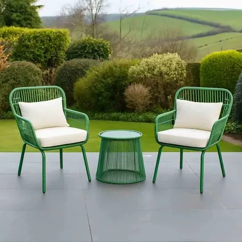BOXED ARTEMIS CARBINI 2 SEATER PATIO BISTRO SET