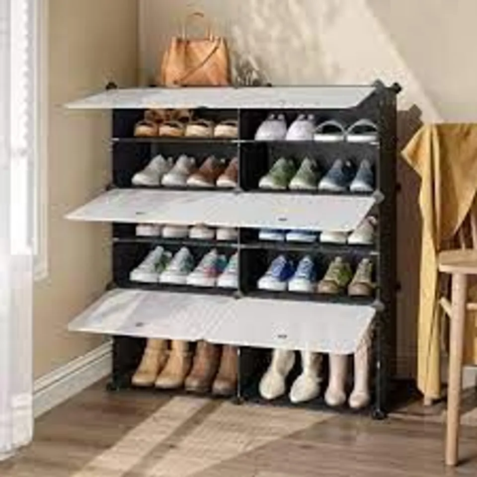 BOXED KURT 20 PAIR STACKABLE SHOE STORAGE 