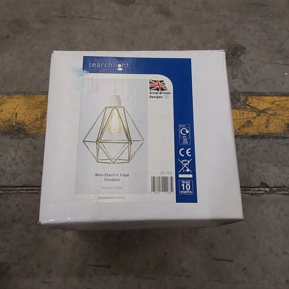 BOXED SEARCHLIGHT NON-ELECTRIC CAGE PENDANT (1 BOX)