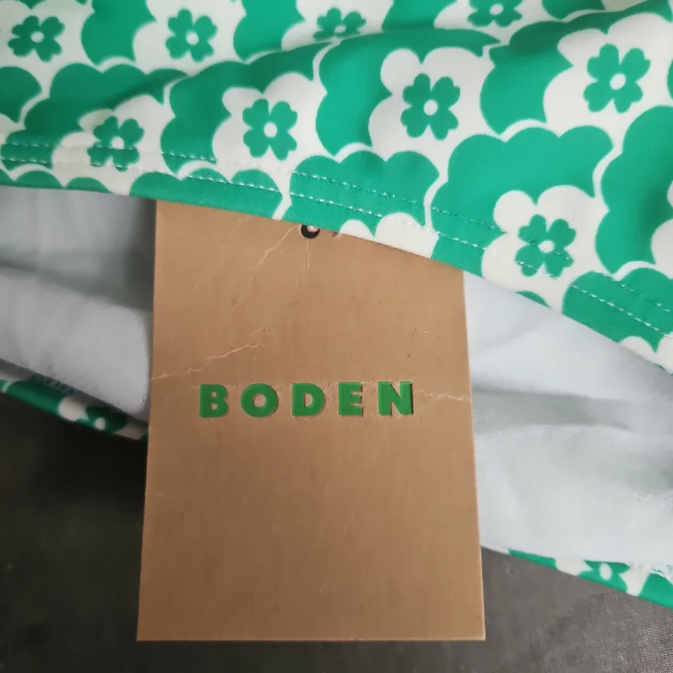 BODEN WOMEN'S GREEN FLORAL BIKINI BOTTOM SIZE UNSPECIFIED 