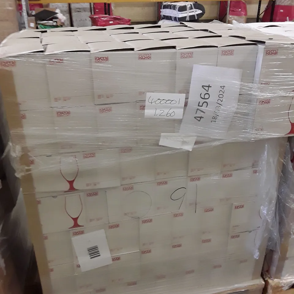 PALLET OF APPROXIMATELY 210 BOXES CONTAINING 6 RASTAL AVIERO 300ML GOBLETS