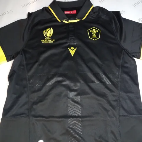 WALES RUGBY SHIRT WORLD CUP 2023 WITH TEAGUE 60 SIZE M